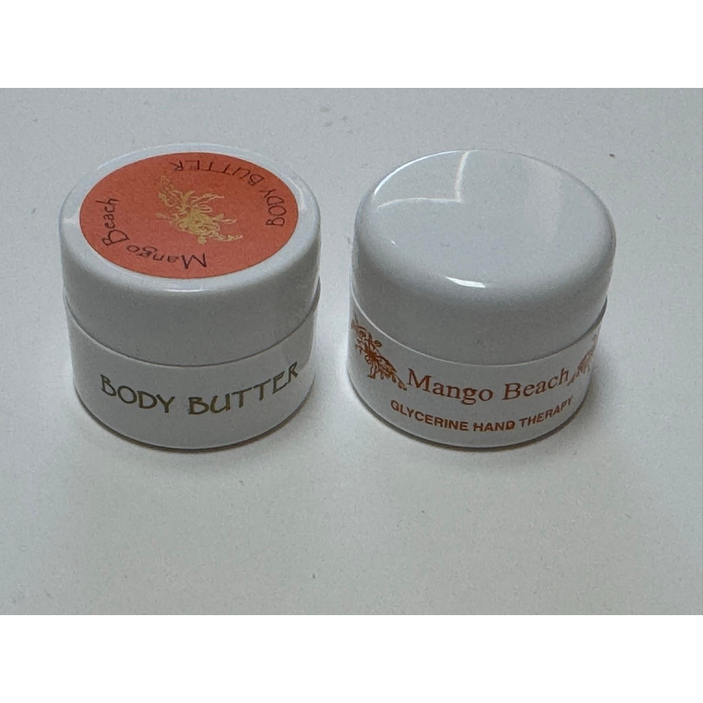 Camille Beckman Mango Beach Body Butter & Glycerine Hand Therapy- 0.25 oz Each